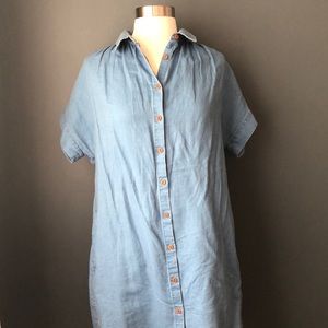 MADEWELL COURIER Small Linen Shirt Dress